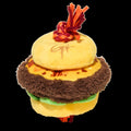 Barkin' Cheese Burger Plush Tug Dog Toy
