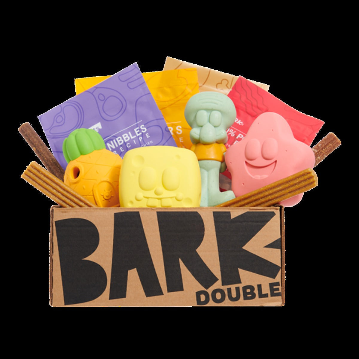 BARK 12 Month Subscription - Spongebob Squarepants Double Deluxe First Box