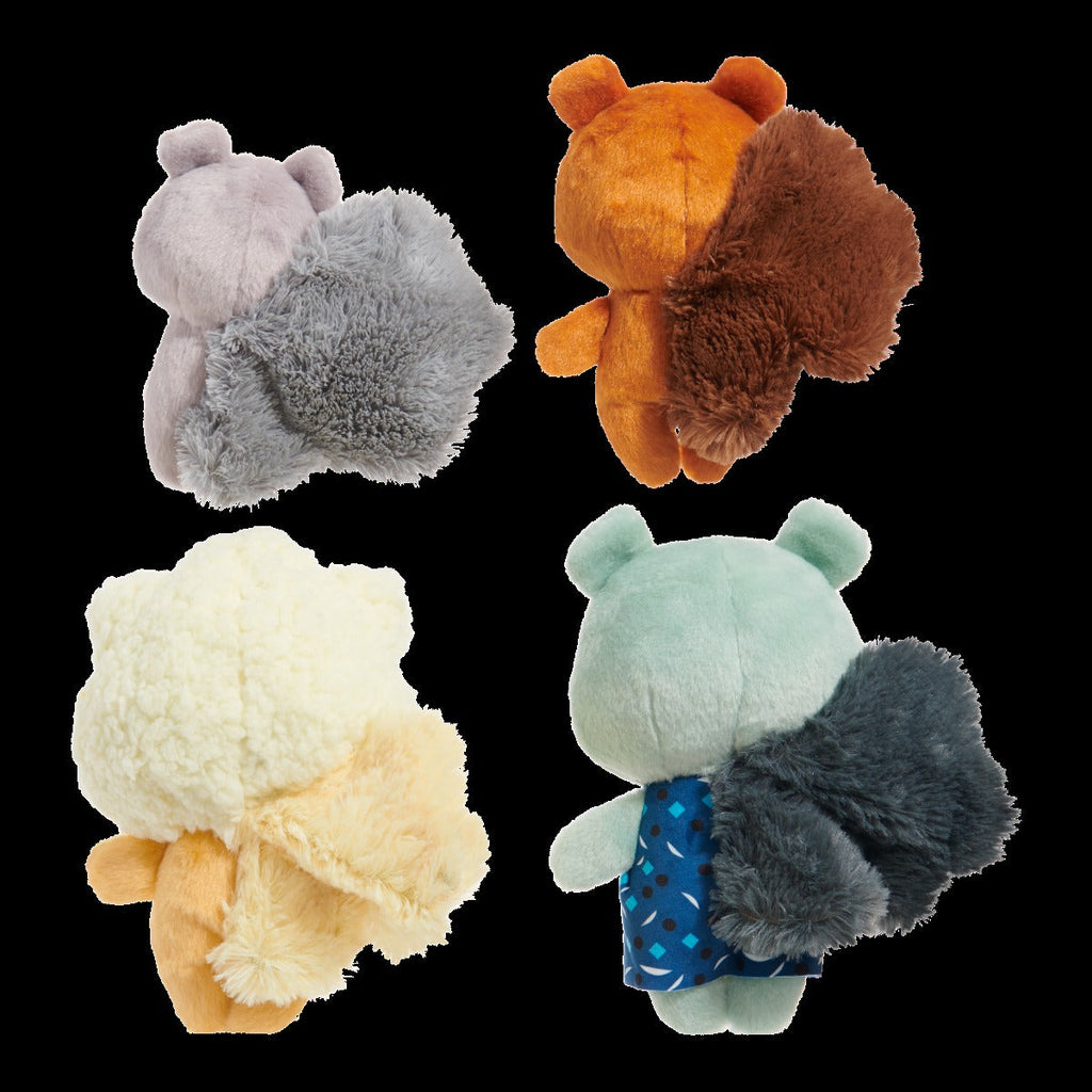 Golden Squirrels Plush Multi-Part Dog Toy