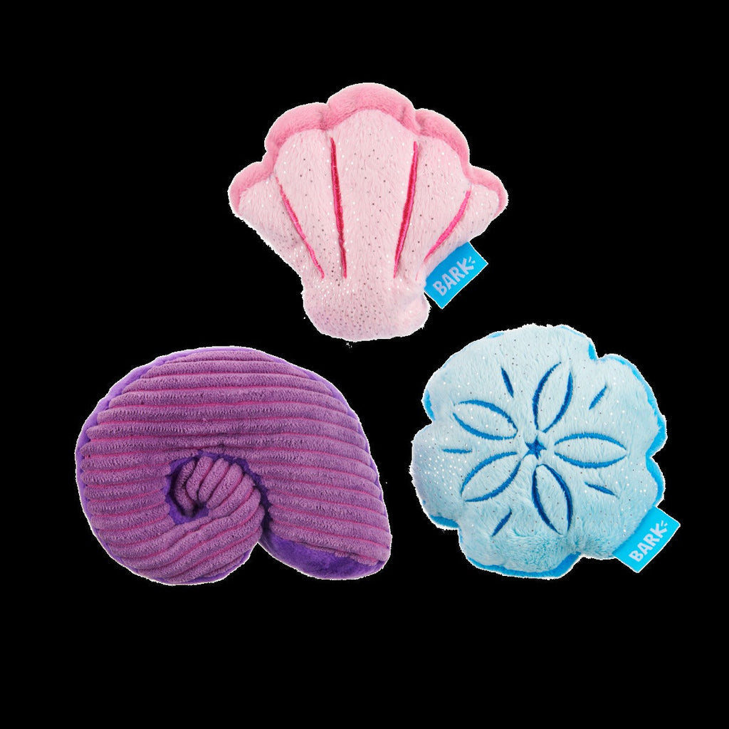 Fetchin' Squeakshells Plush Multi-Part Dog Toy