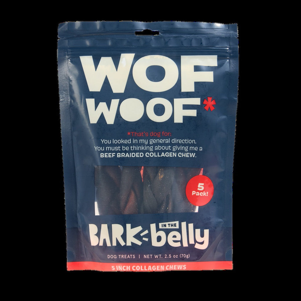 Beef Braided Collagen Dog Chews, 5 Ct