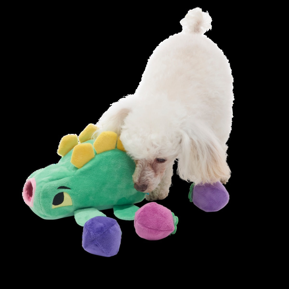 Berry Hungry Bernard Plush Multi-Part + Enrichment Dog Toy
