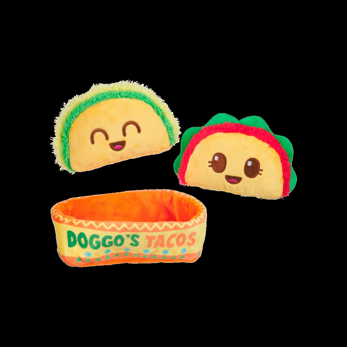 Doggo's Tacos Plush Multi-Part Enrichment Dog Toy