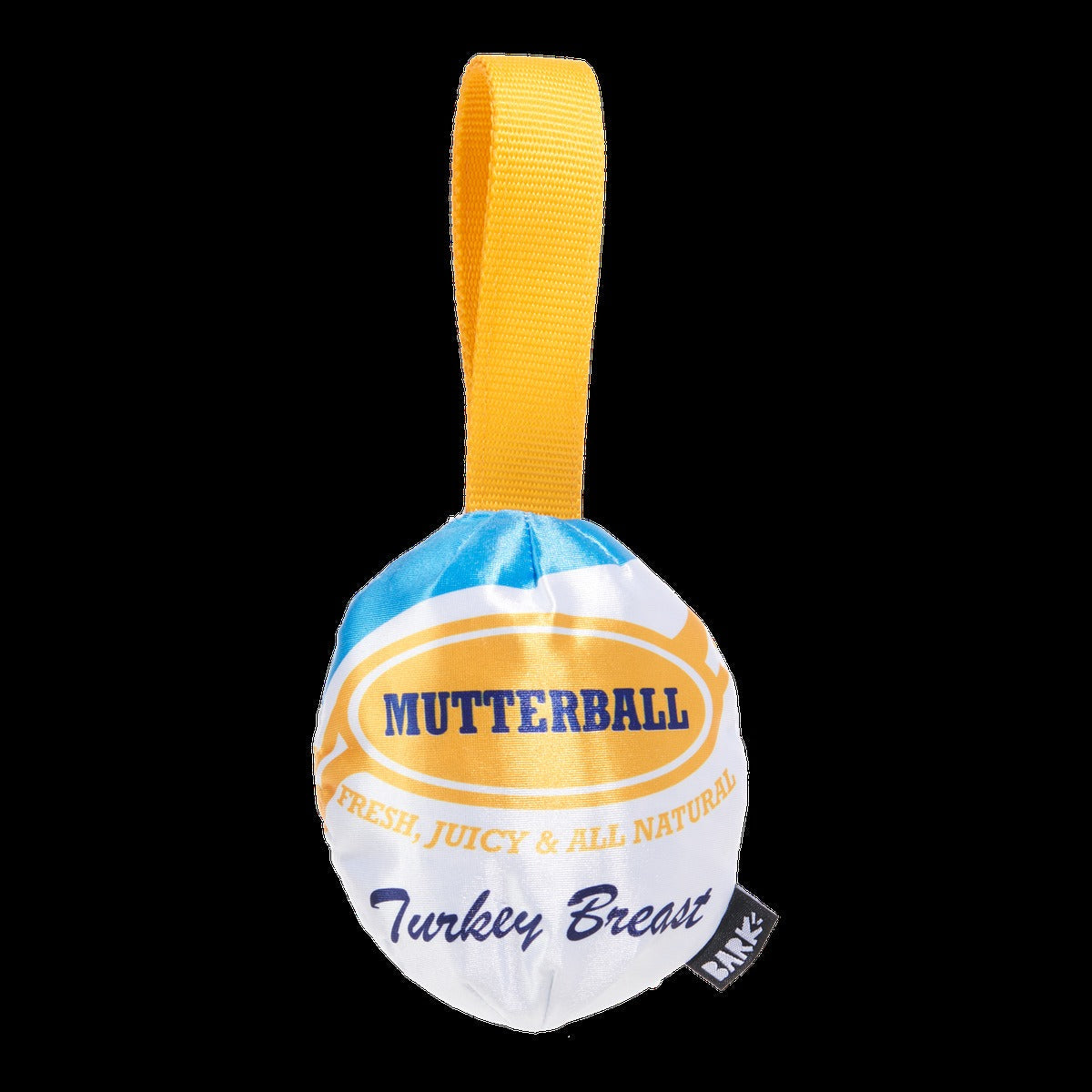 Mutterball Turkey Durable Super Chewer 2-in-1 Rip and Reveal + Tug Dog Toy