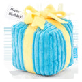 Throw A Party Present Plush 2-in-1 Dog Toy