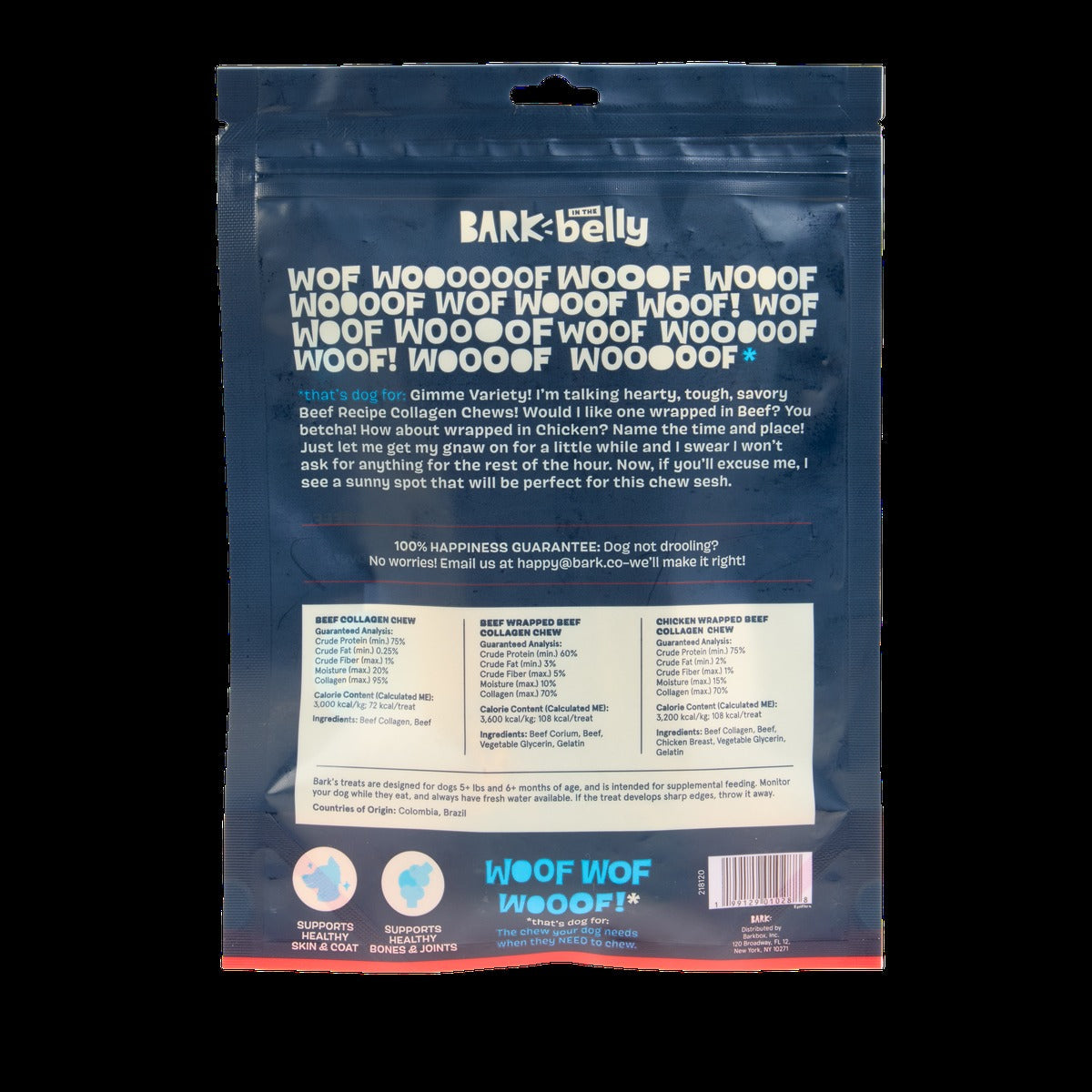Variety Pack Collagen Dog Chews, 3 Ct