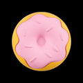Dunkin'® Strawberry Donut Super Chewer Durable Dog Toy