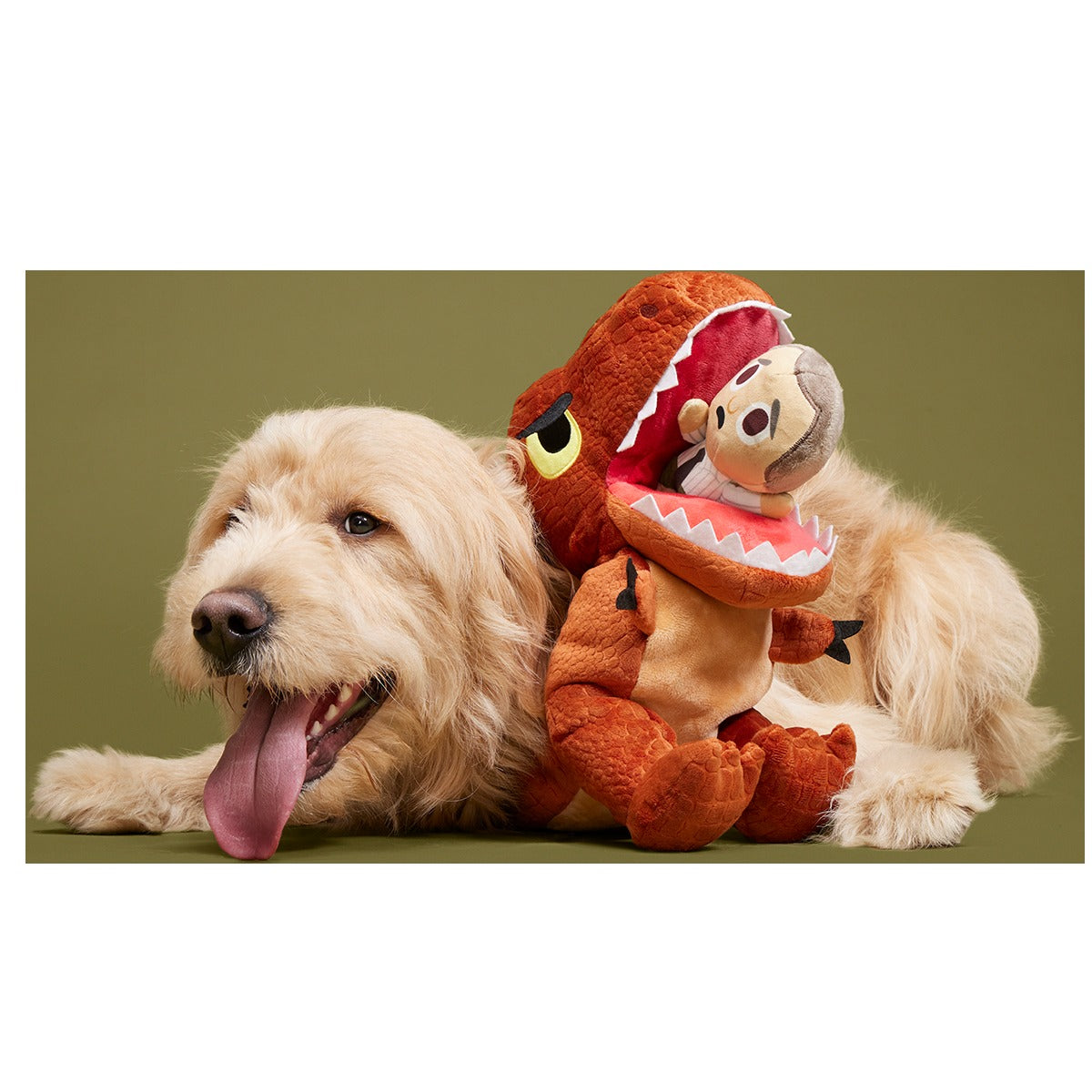 T. Rex Plush Extra-Large + Multi-Part Dog Toy