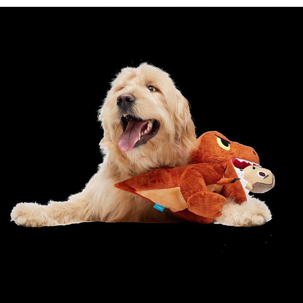 T. Rex Plush Extra-Large + Multi-Part Dog Toy