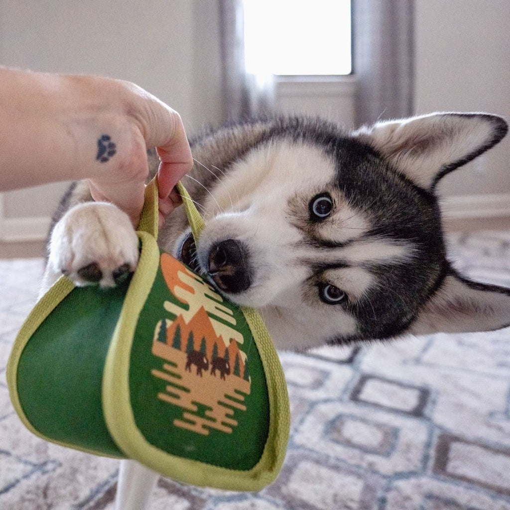 Parks Tuffel Bag Super Chewer Durable 2-in-1 Dog Toy