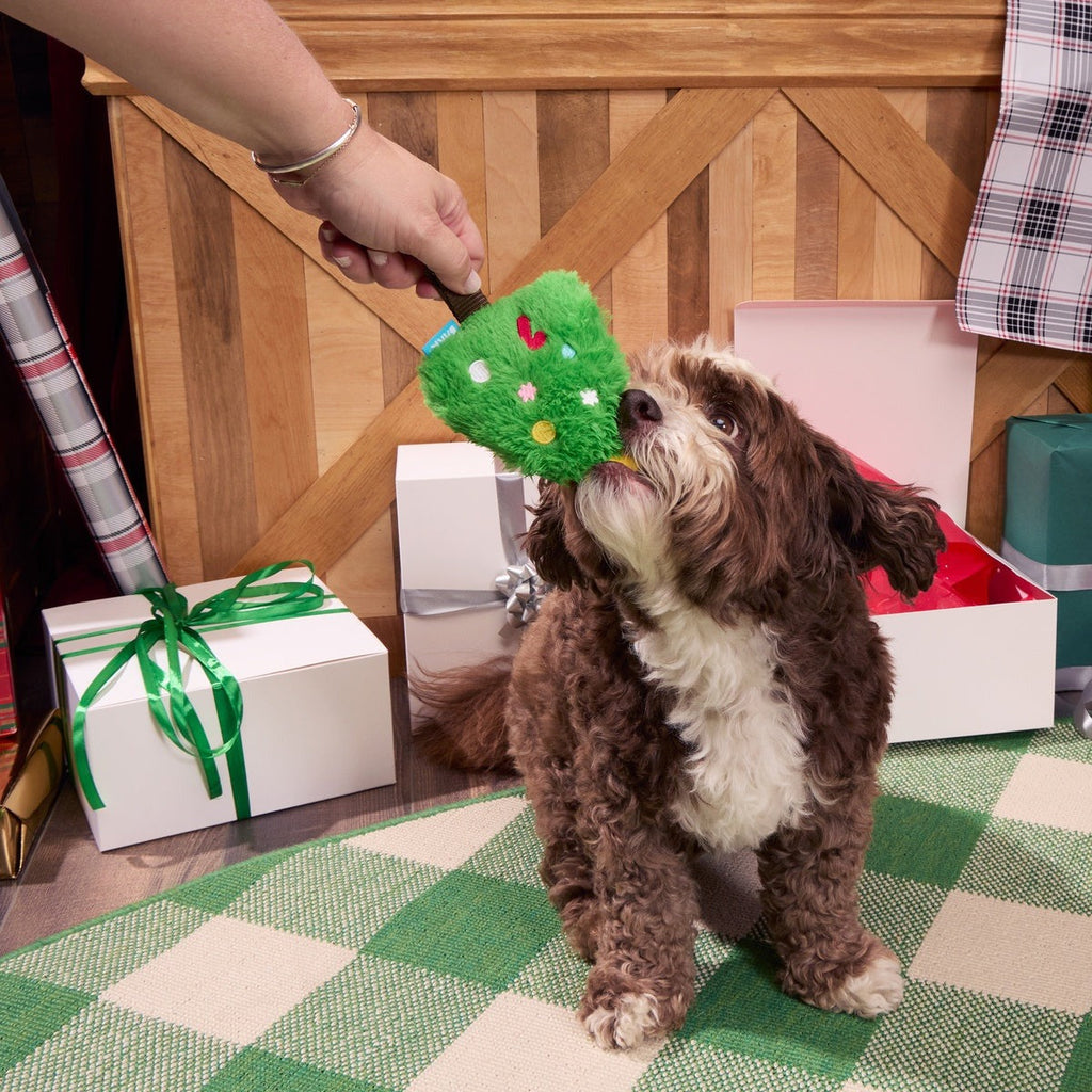 Christmutts Tree Plush Tug Dog Toy