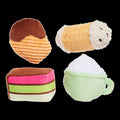 Sweetie Pie Squeak Treats Plush Multi-Part Dog Toy