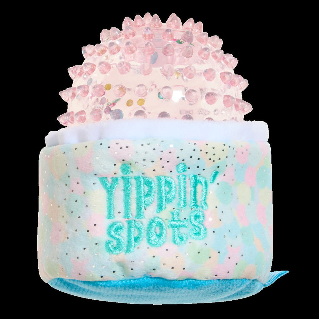 Yippin’ Spots Plush Multi-Part + Fetch + Enrichment Dog Toy