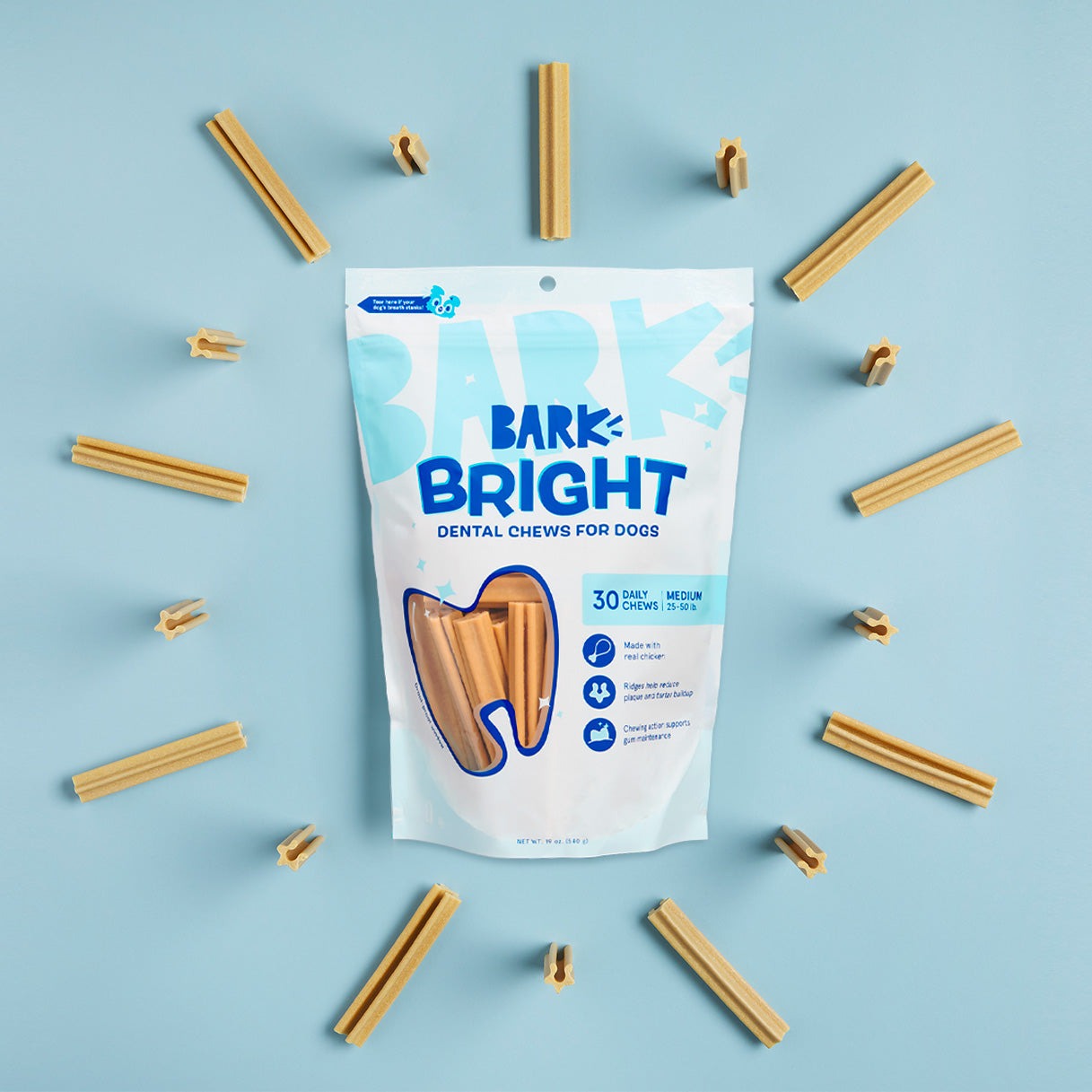 Bright Original Dental Chews, 30 Ct