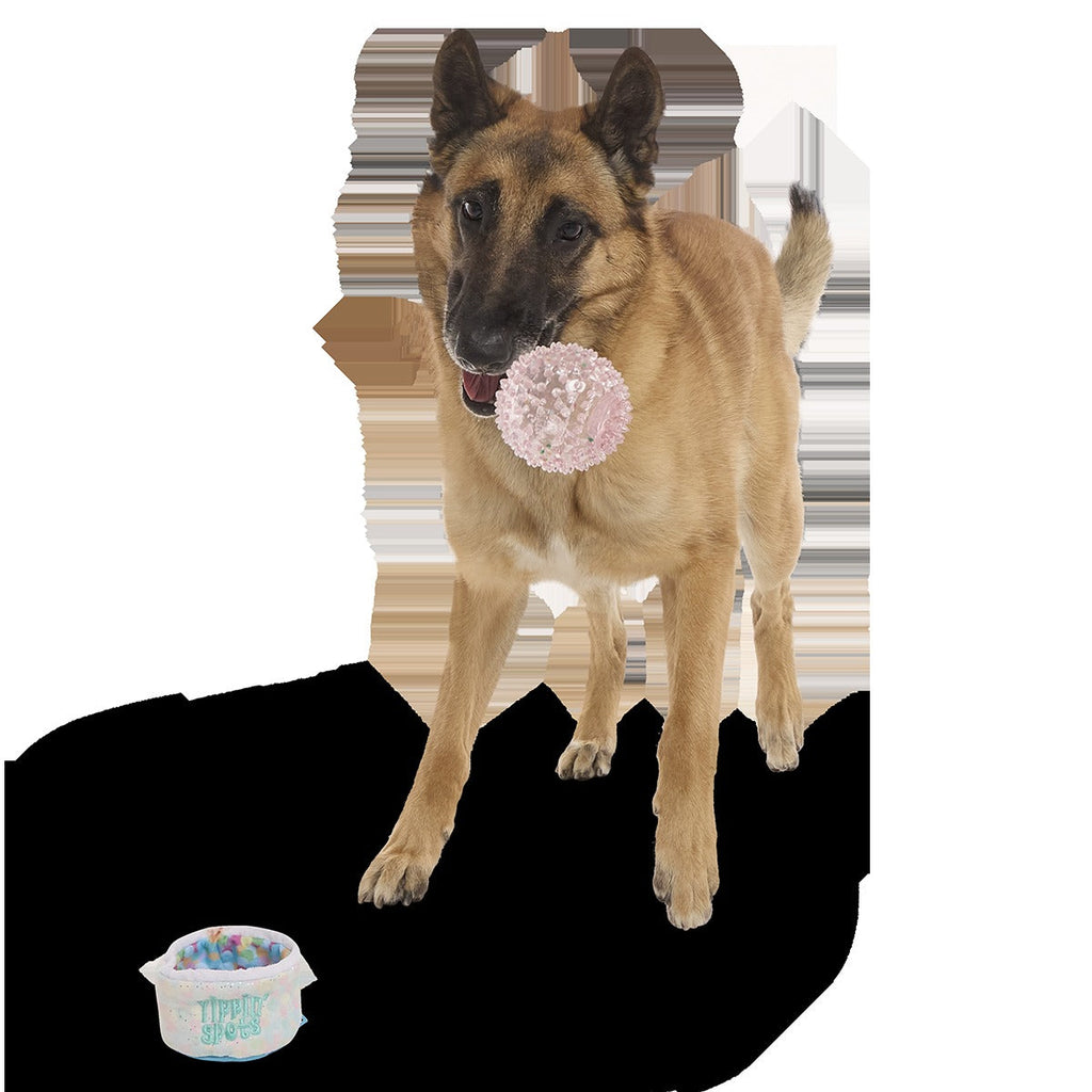 Yippin’ Spots Plush Multi-Part + Fetch + Enrichment Dog Toy