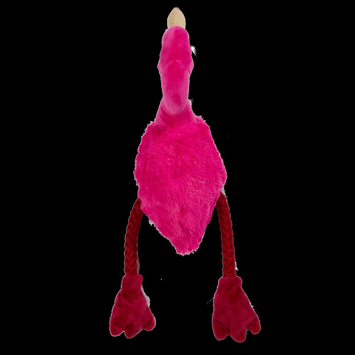 Fahari Flamingo Plush Extra-Large + Tug Dog Toy