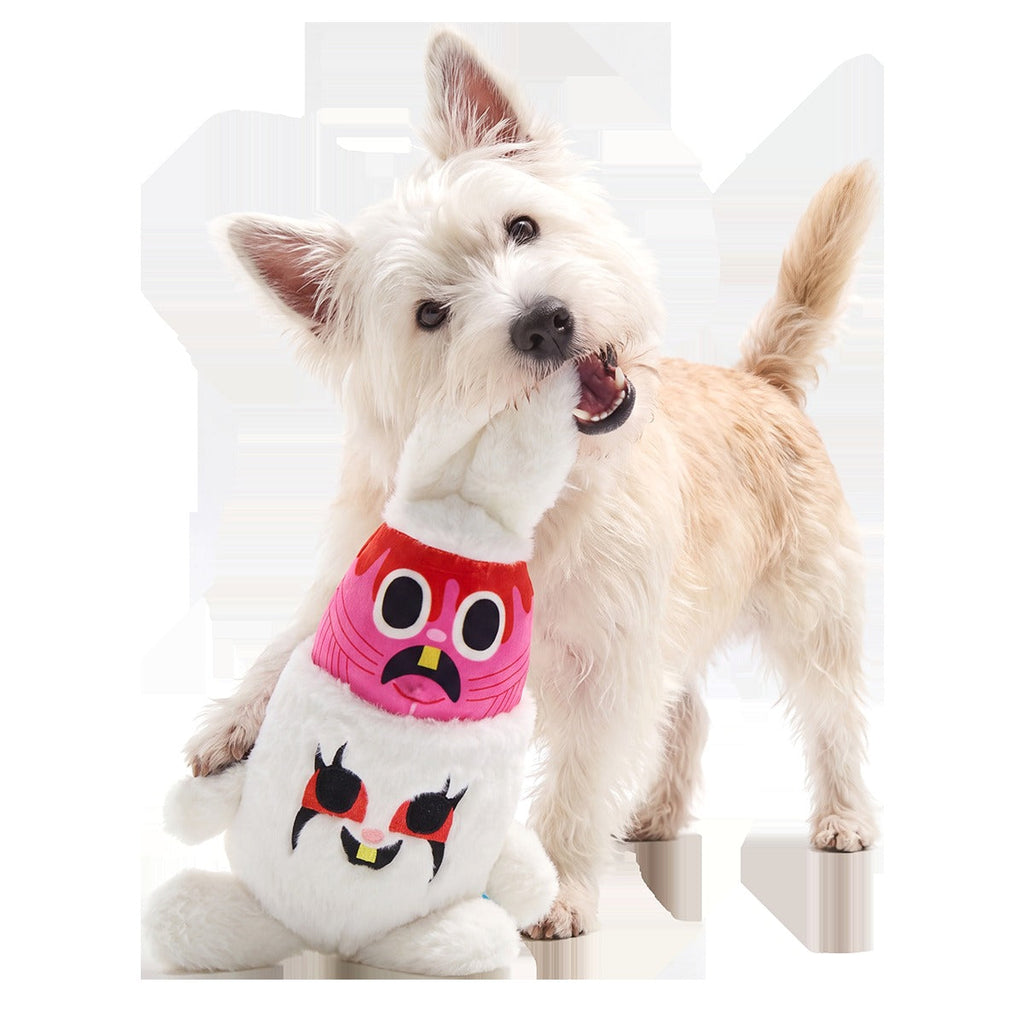 Psycho Bunny Plush Multi-Part + Enrichment Dog Toy