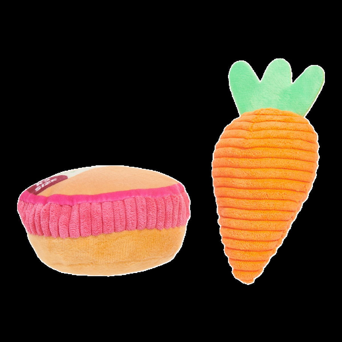 Carrot & Hummutts Plush Multi-Part Dog Toy