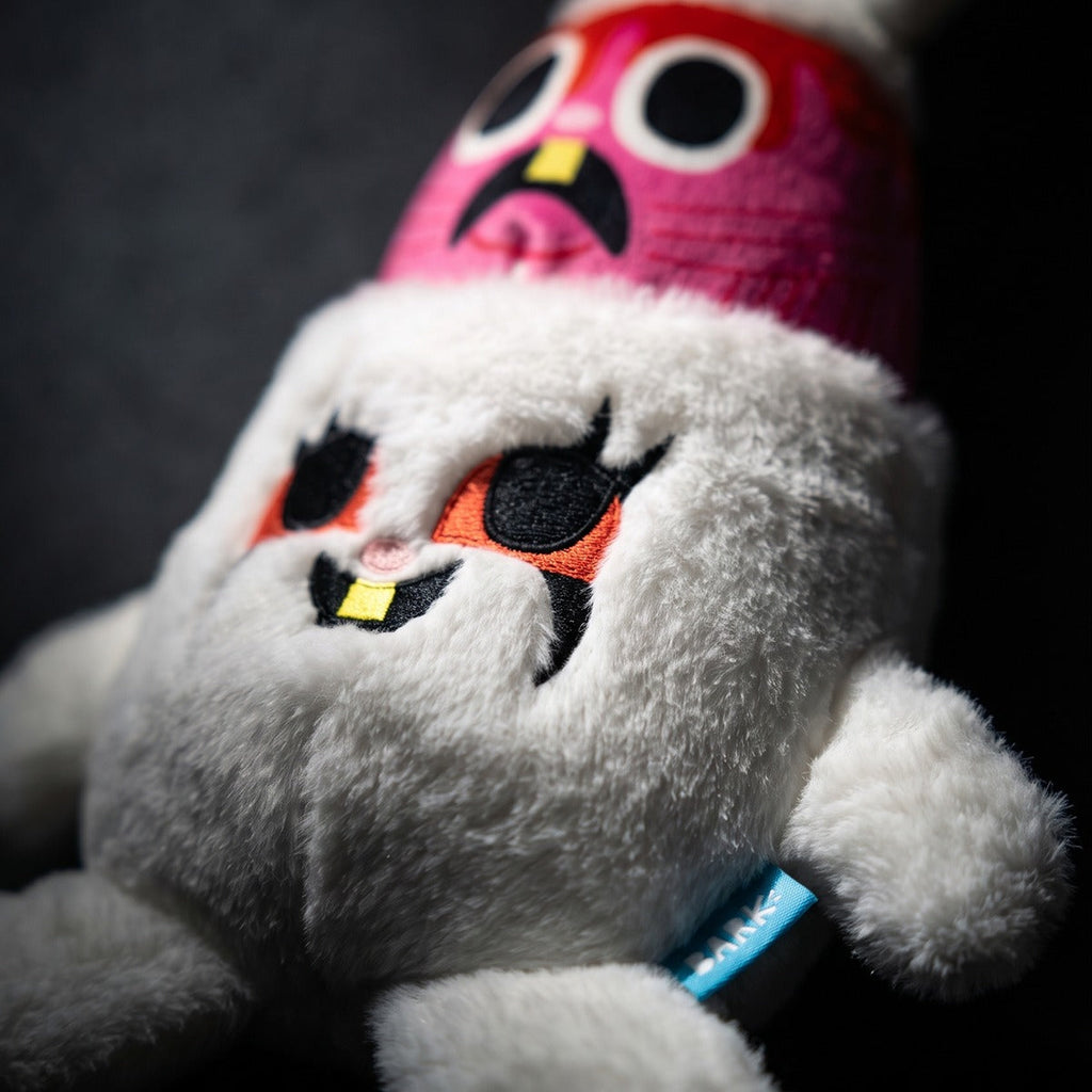 Psycho Bunny Plush Multi-Part + Enrichment Dog Toy