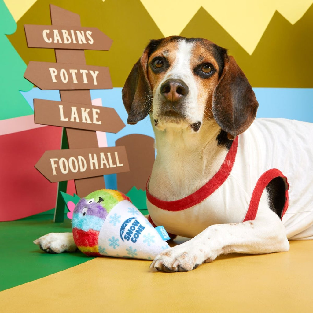 Throw Cone Plush Dog Toy