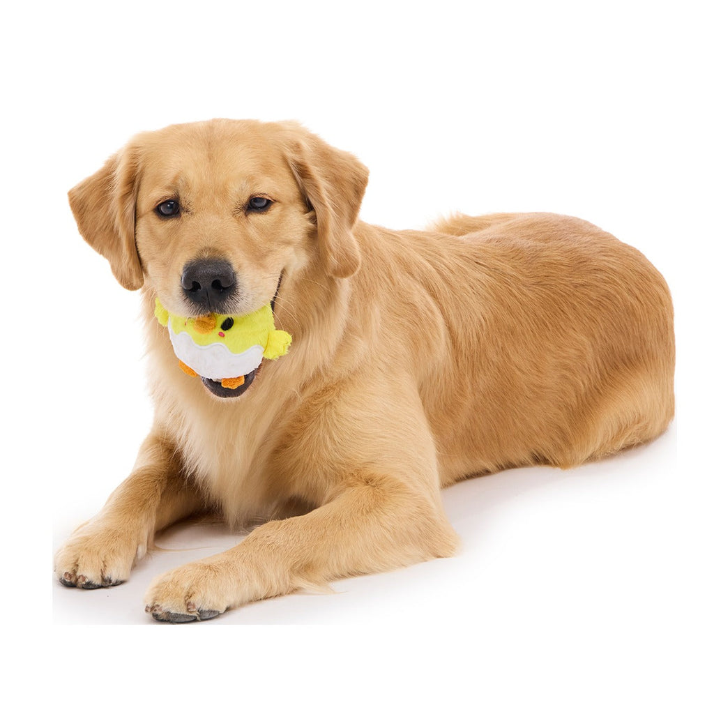 Chuck the Chick Super Chewer Durable 2-in-1 + Fetch Dog Toy