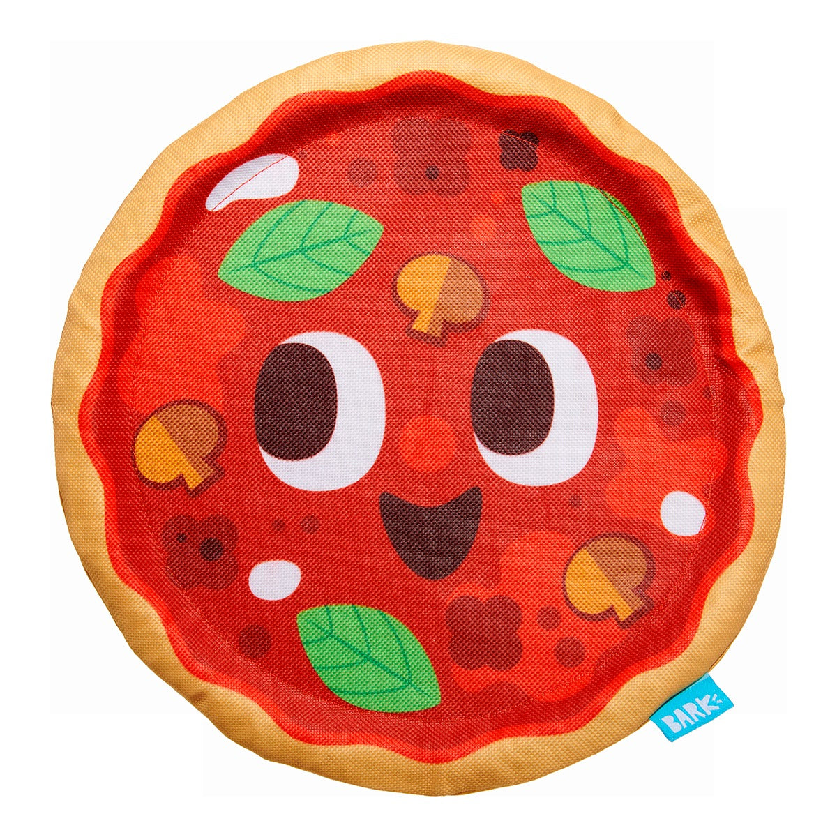 Signore Pizza Face Plush Fetch Dog Toy