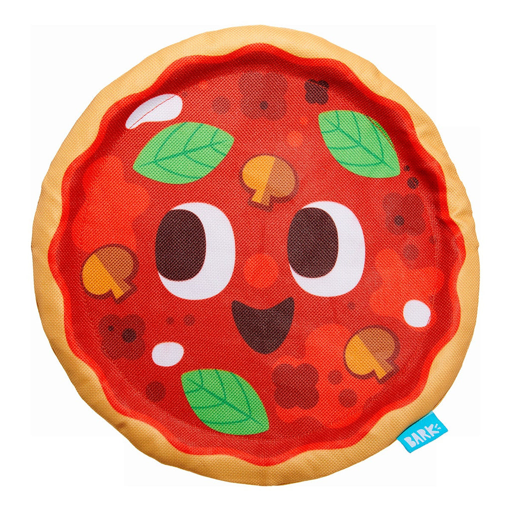 Signore Pizza Face Plush Fetch Dog Toy