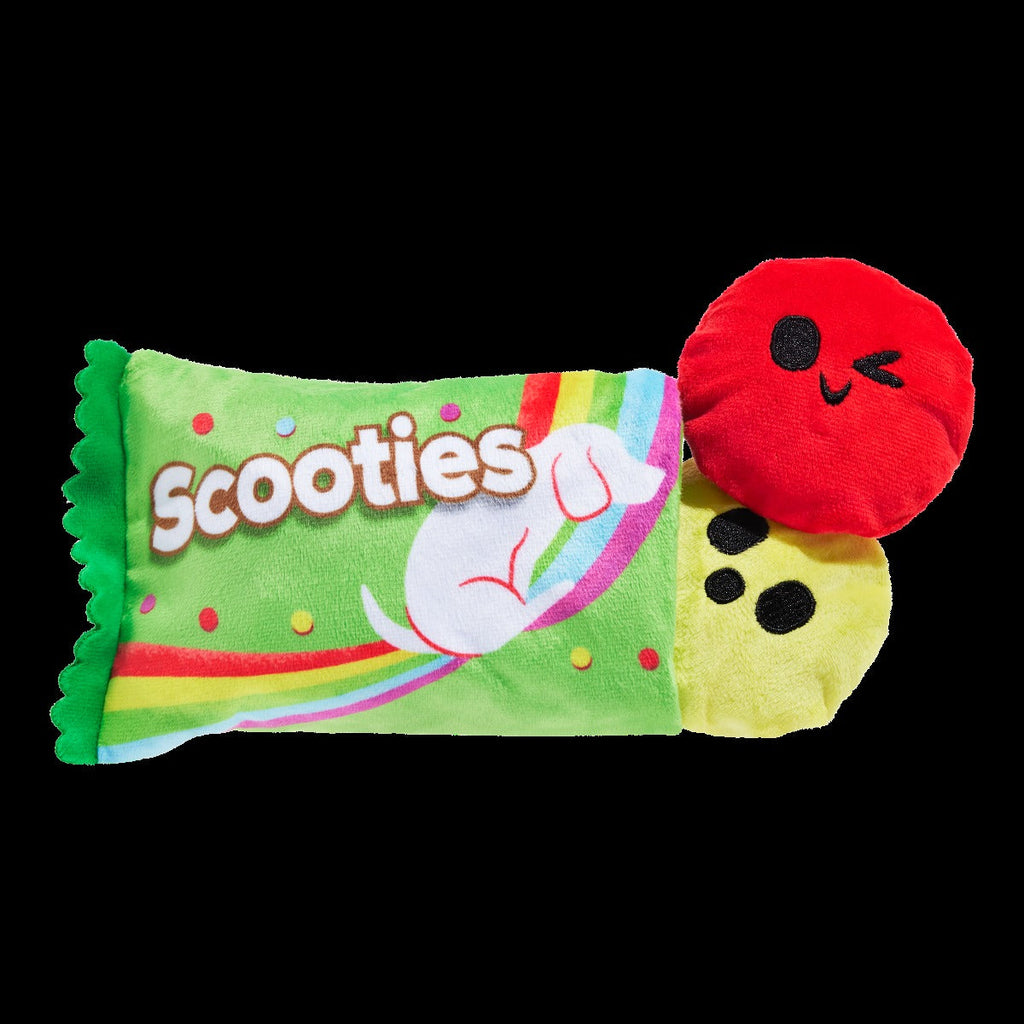 Scooties Candy Plush Multi-Part + Enrichment Dog Toy