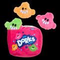 Dorks Plush Multi-Part + Enrichment Dog Toy