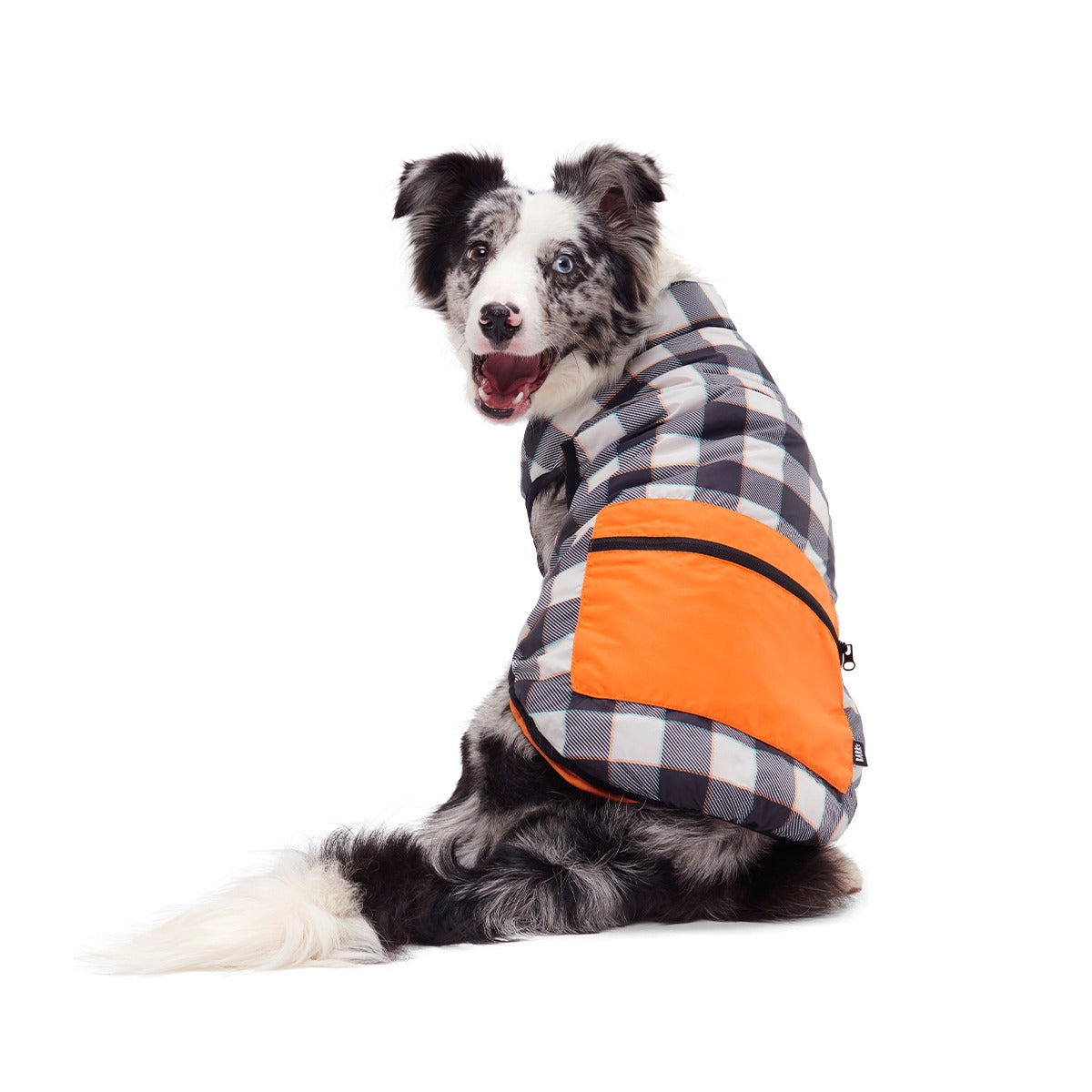 Plaid To The Bone Dog Puffer Vest