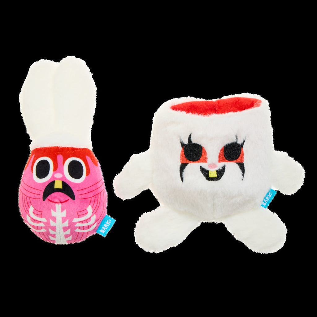 Psycho Bunny Plush Multi-Part + Enrichment Dog Toy