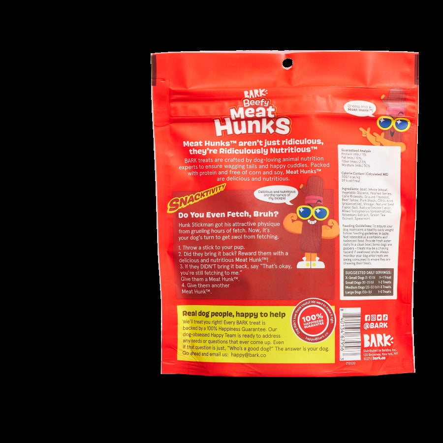 Beefy Meat HunksTM Soft & Chewy Dog Treats, 10 oz