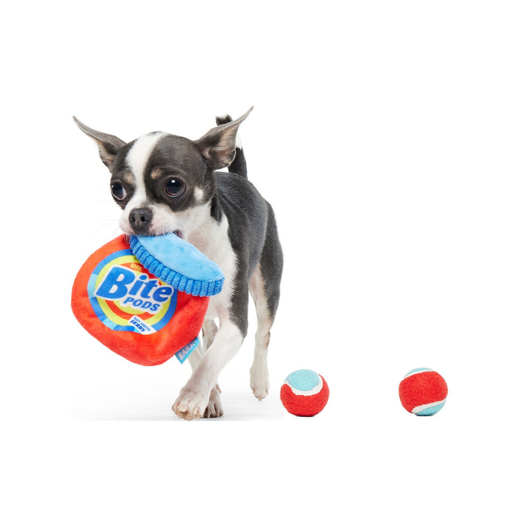 Bite Pods Plush Multi-Part + Fetch + Enrichment Dog Toy