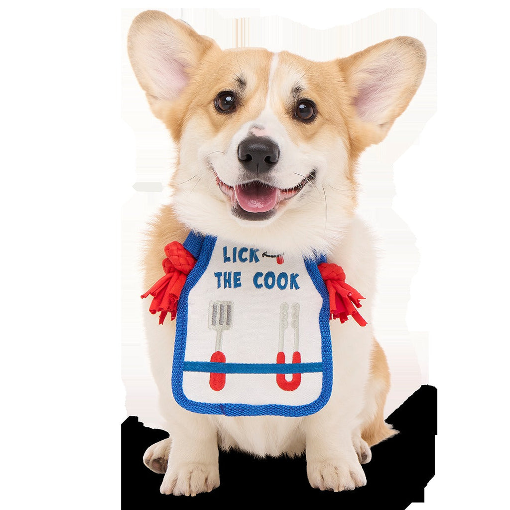Grrrill Champ Apron Plush Tug + Wearable Dog Toy