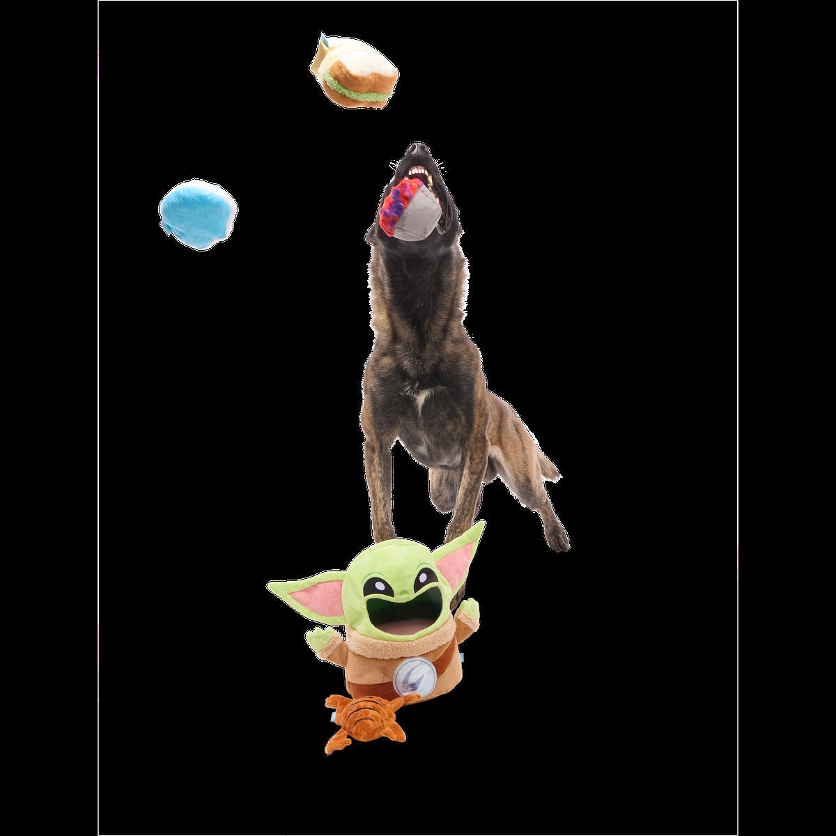 Snack Attack GroguTM Plush Extra-Large Multi-Part + Enrichment Dog Toy