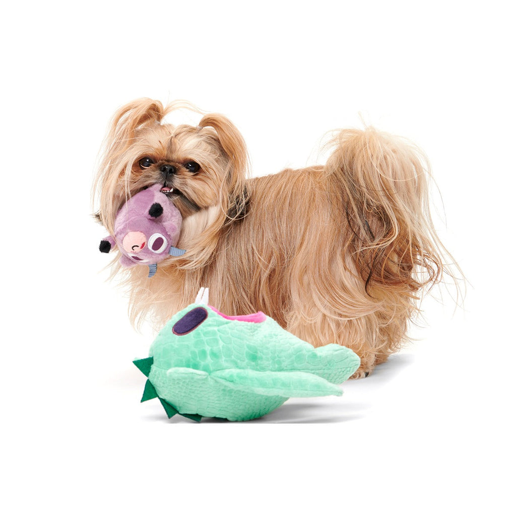 Barbara Chupacabra Plush Multi-Part + Enrichment + Tug Dog Toy