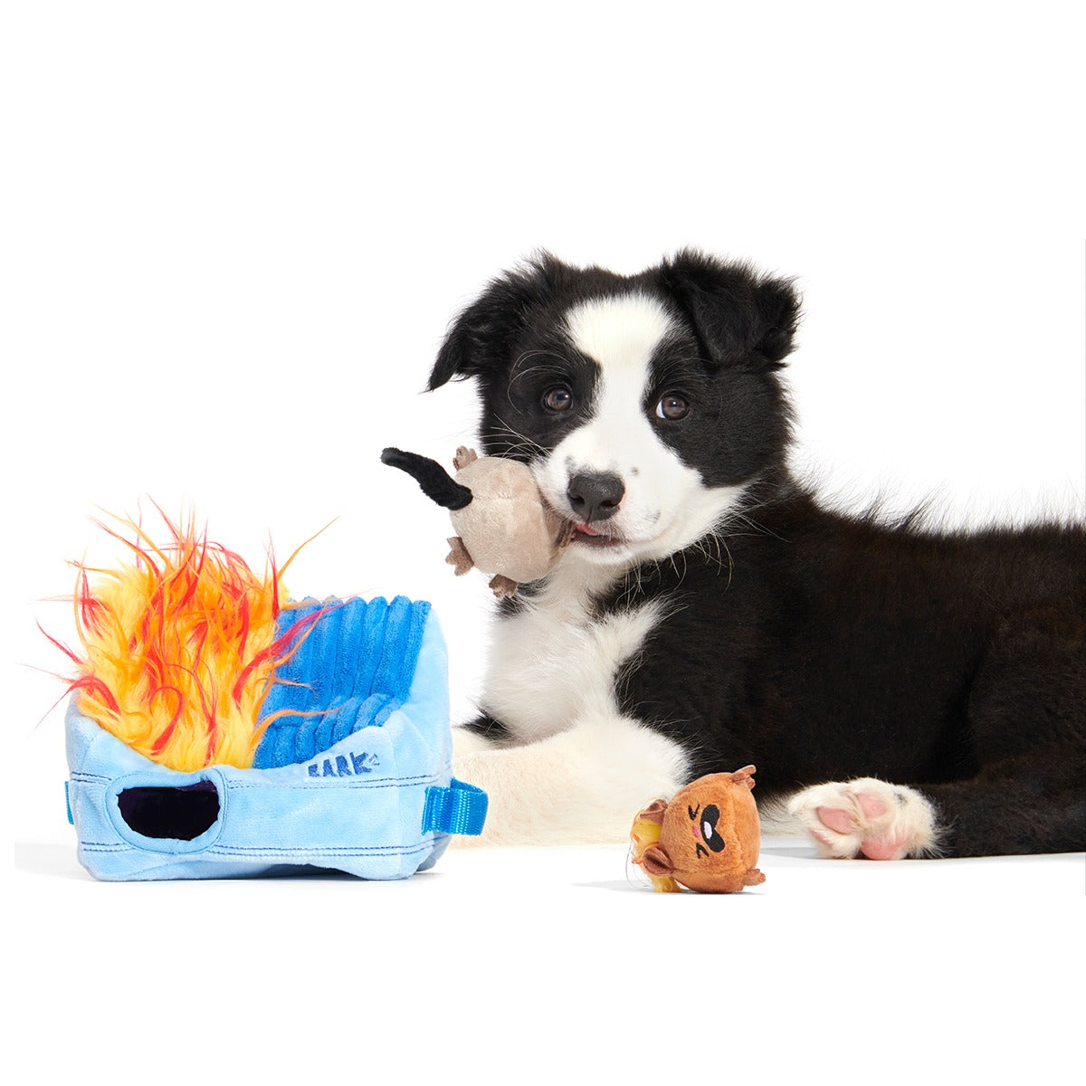Hide n' Squeak Dumpster Fire Plush Multi-Part + Enrichment Dog Toy