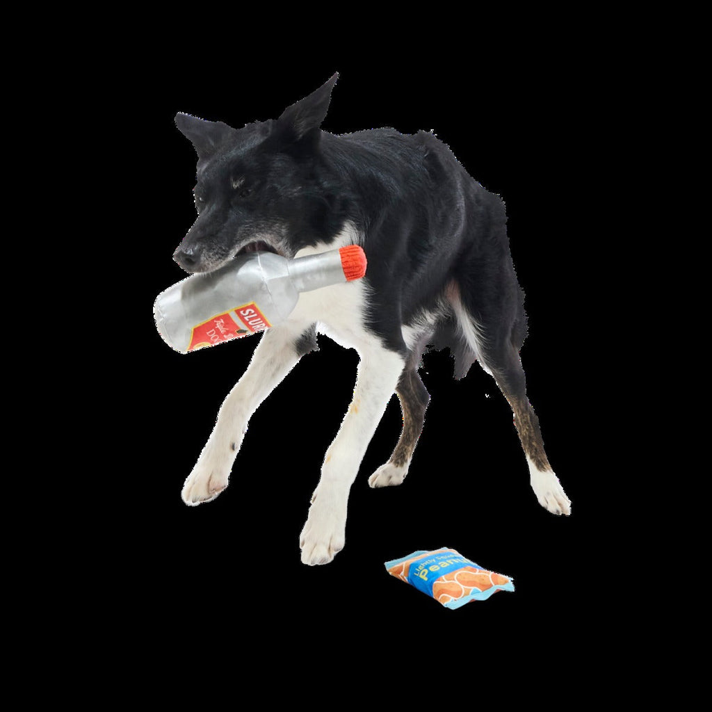 Please Remain Treated Plush Multi-Part Dog Toy