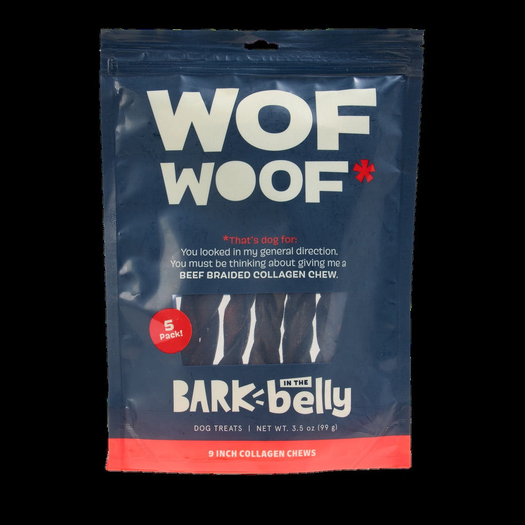 Beef Braided Collagen Dog Chews, 5 Ct