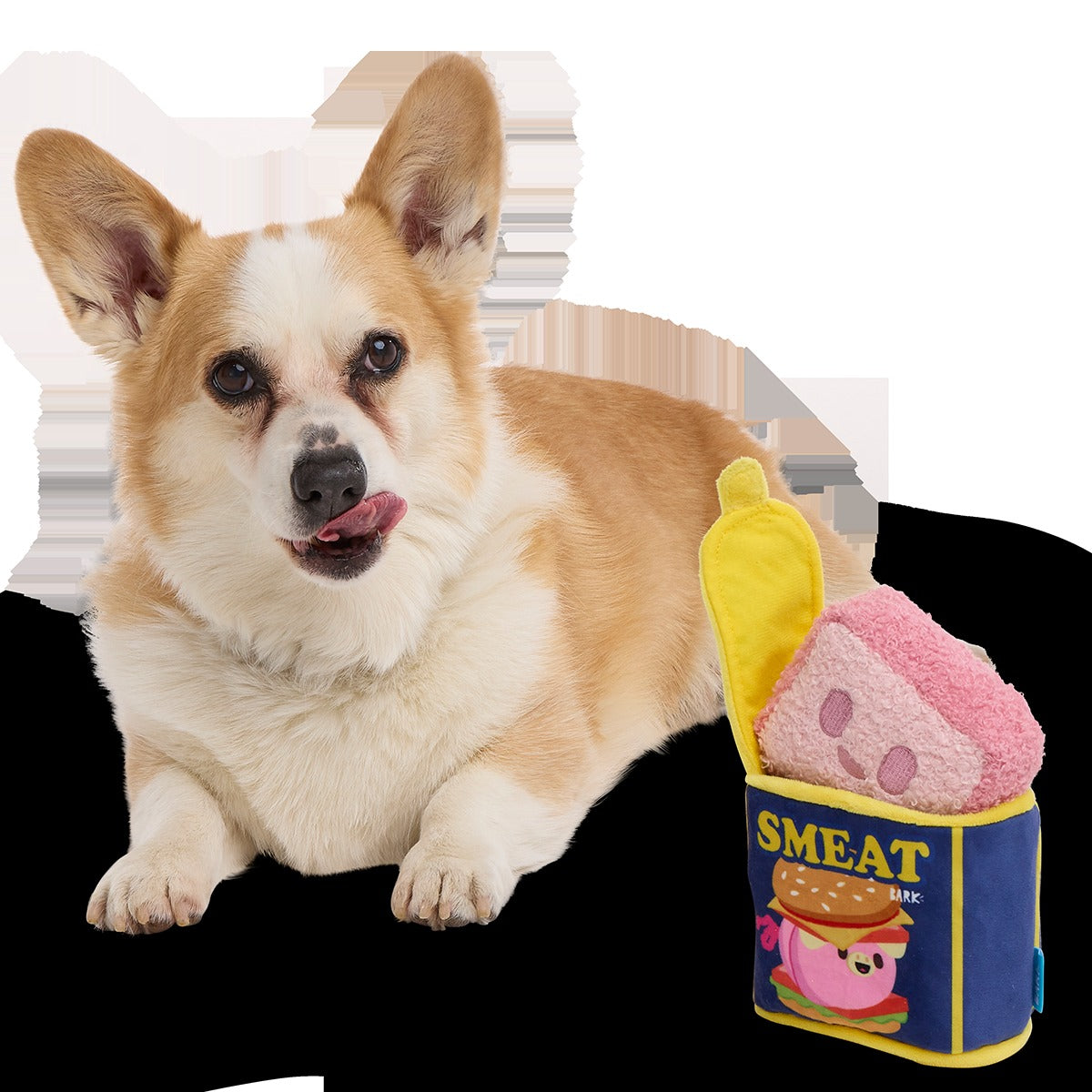 Canned Smeat Plush Multi-Part + Enrichment Dog Toy