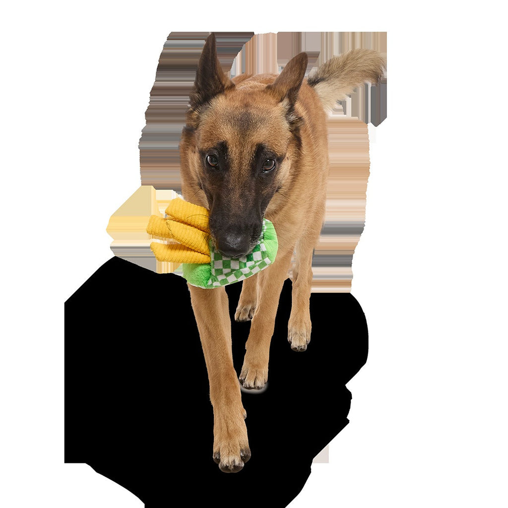Crinkle Mutt Fries Plush Tug + Enrichment Dog Toy