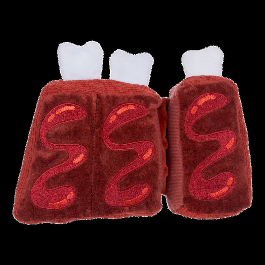 Baby Bark Ribs Plush Tug Dog Toy