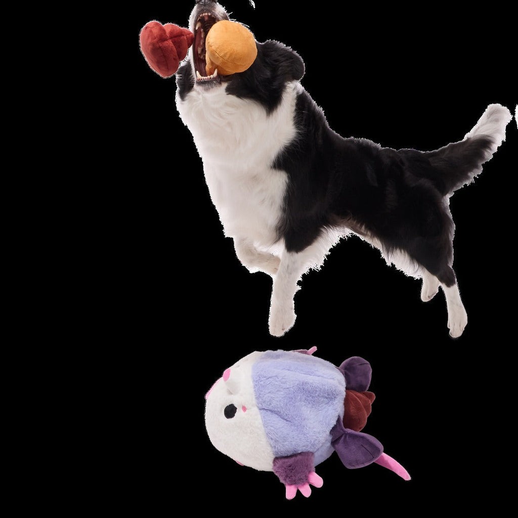 Poopers the Opossum Plush Extra-Large + Multi-Part + Enrichment Dog Toy