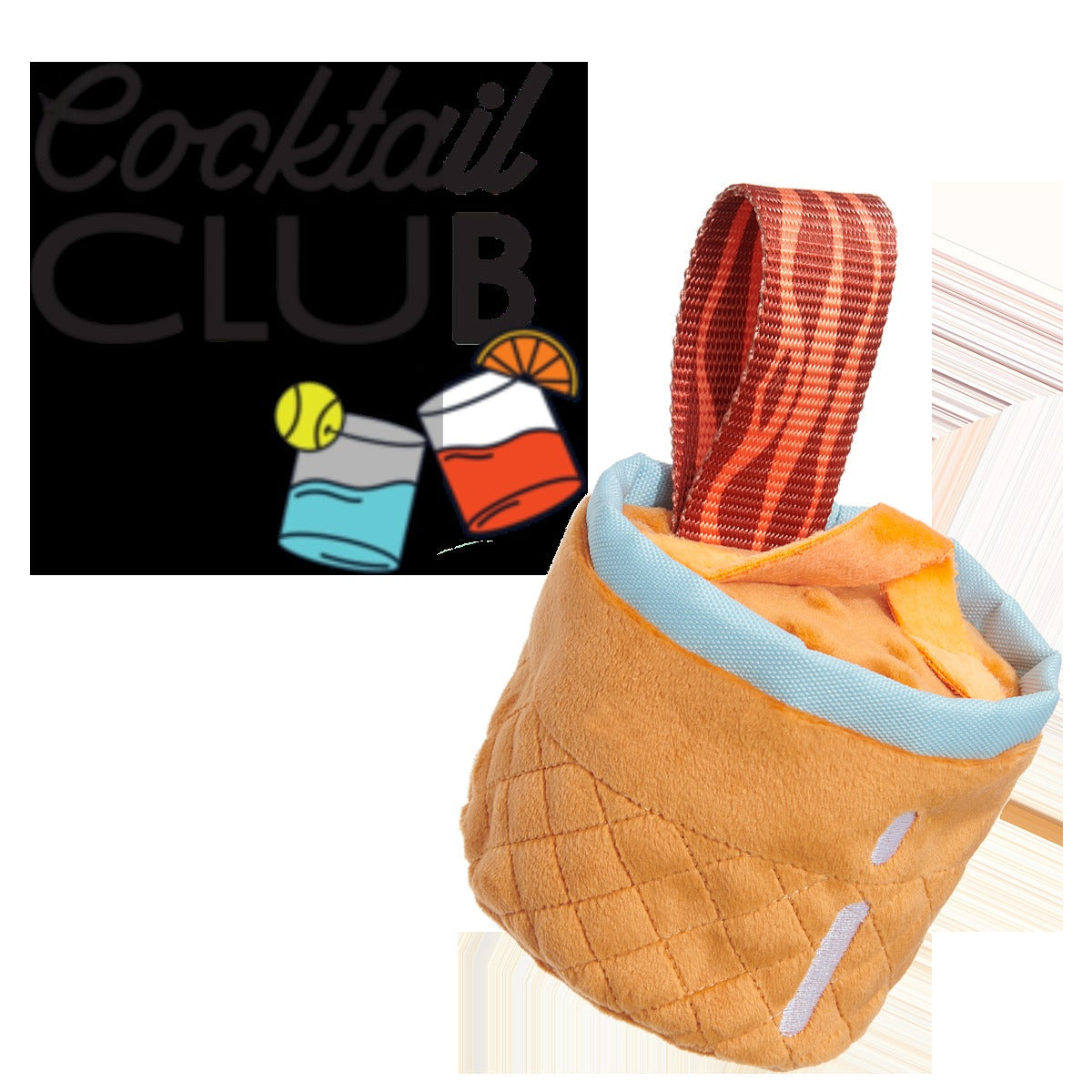 Cocktail Club, Plush Cocktail Monthly Dog Toys