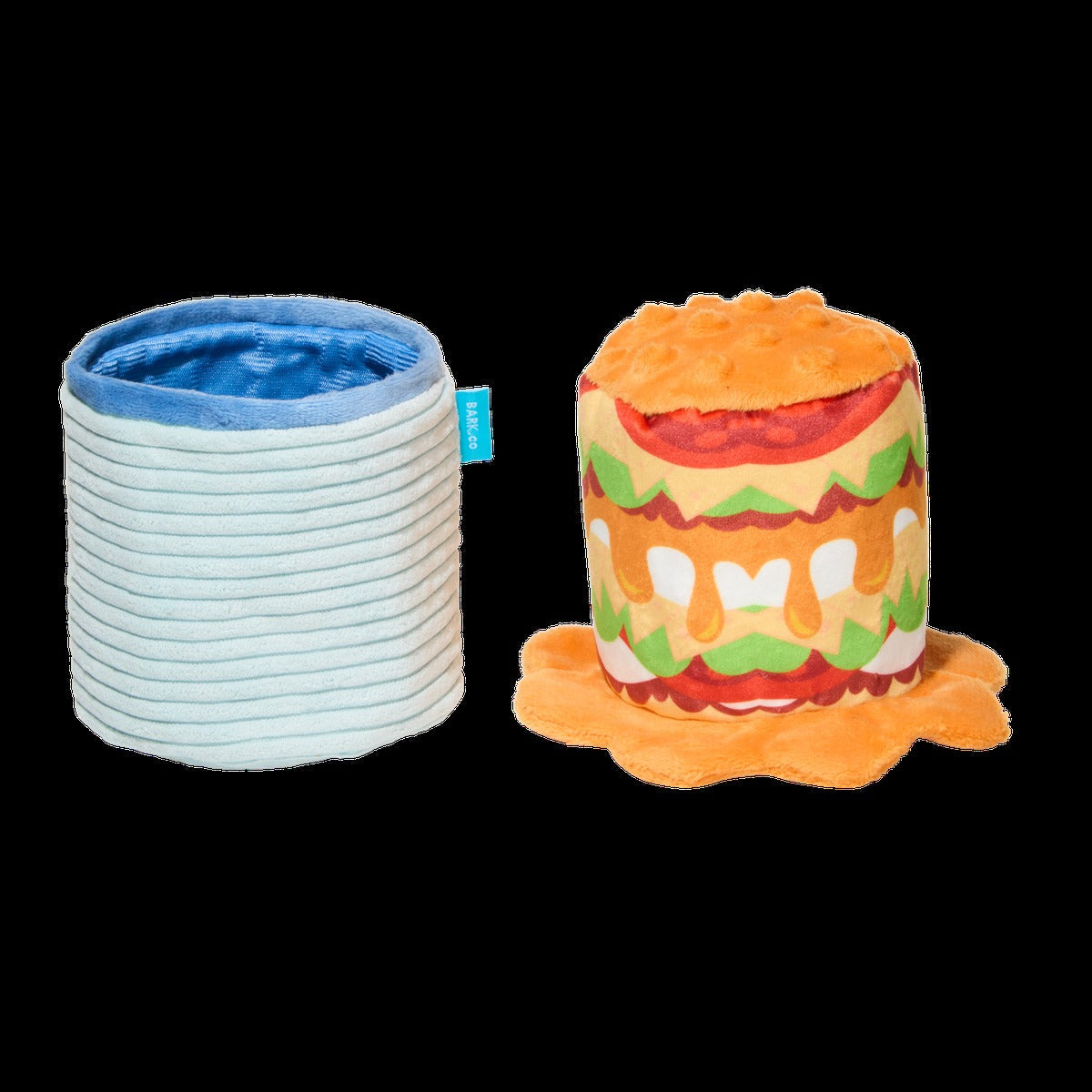 Trash Can Dogchos Plush Multi-Part + Enrichment Dog Toy