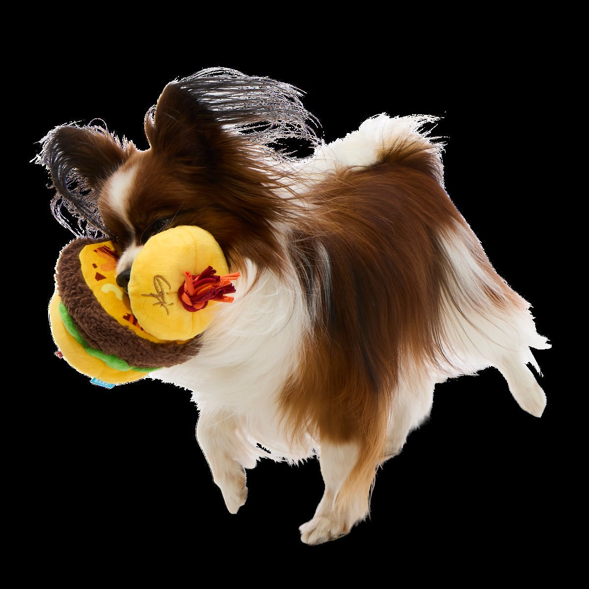 Barkin' Cheese Burger Plush Tug Dog Toy