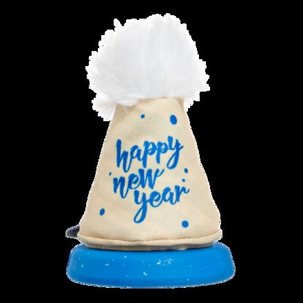 Chew Years Party Hat Durable Super Chewer Enrichment Dog Toy