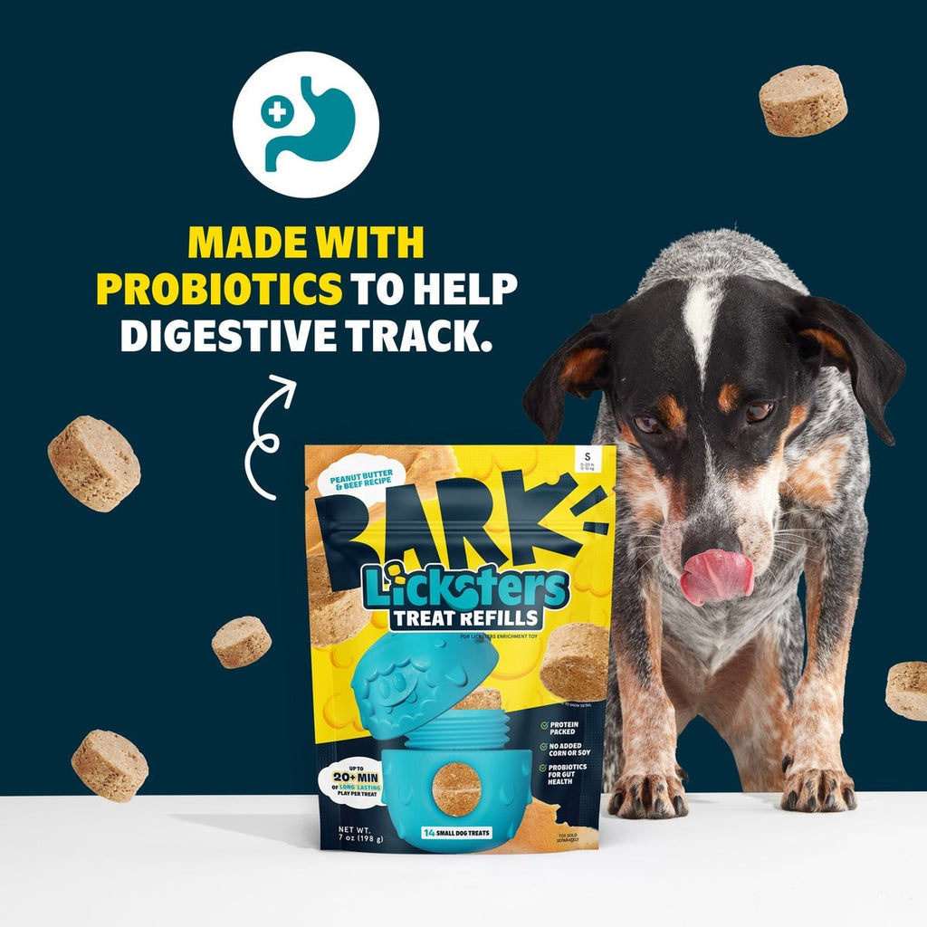 Licksters Treat Peanut Butter + Beef Treats 7 oz Refill