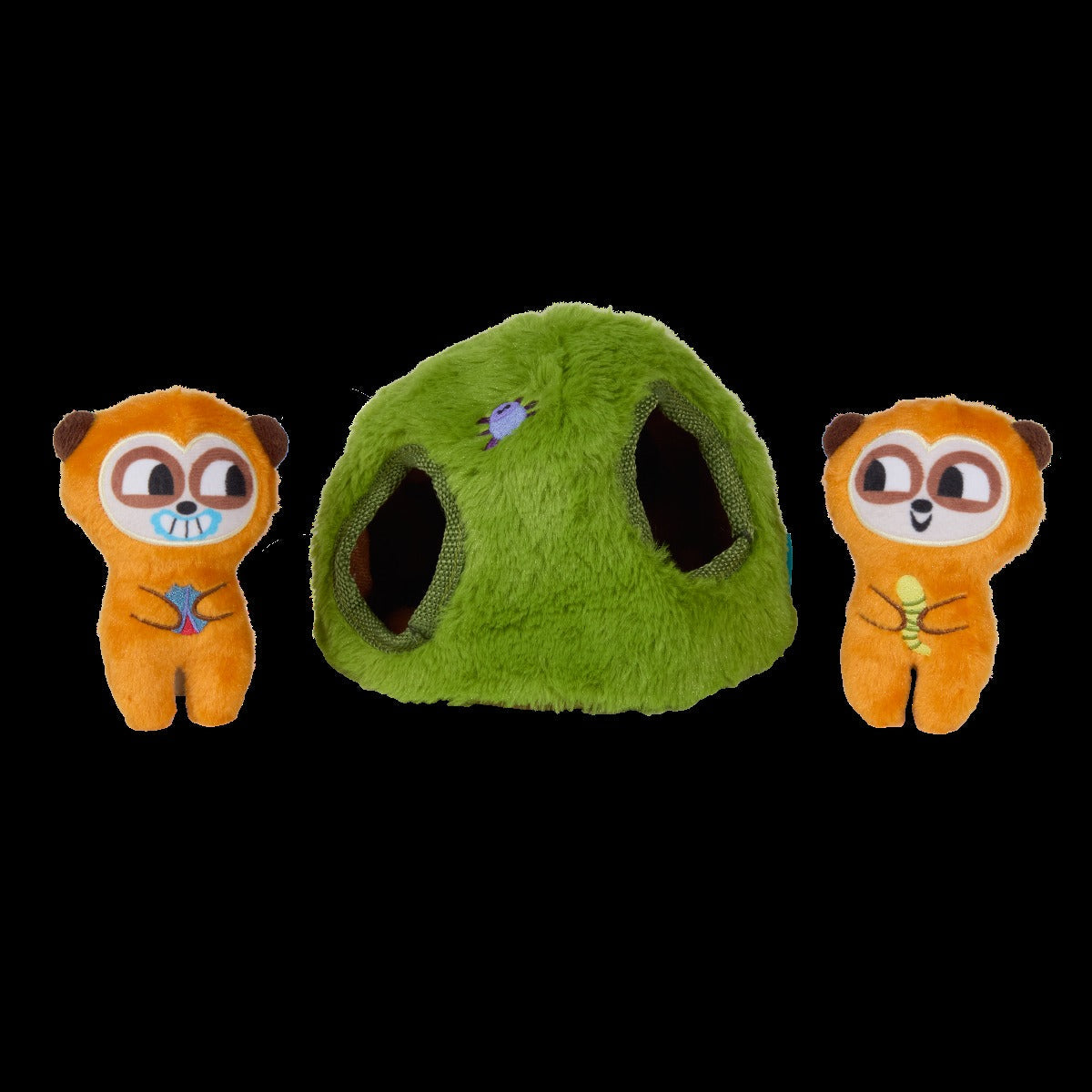 Mchanga & Mwanga Meerkat Plush Multi-Part + Enrichment Dog Toy