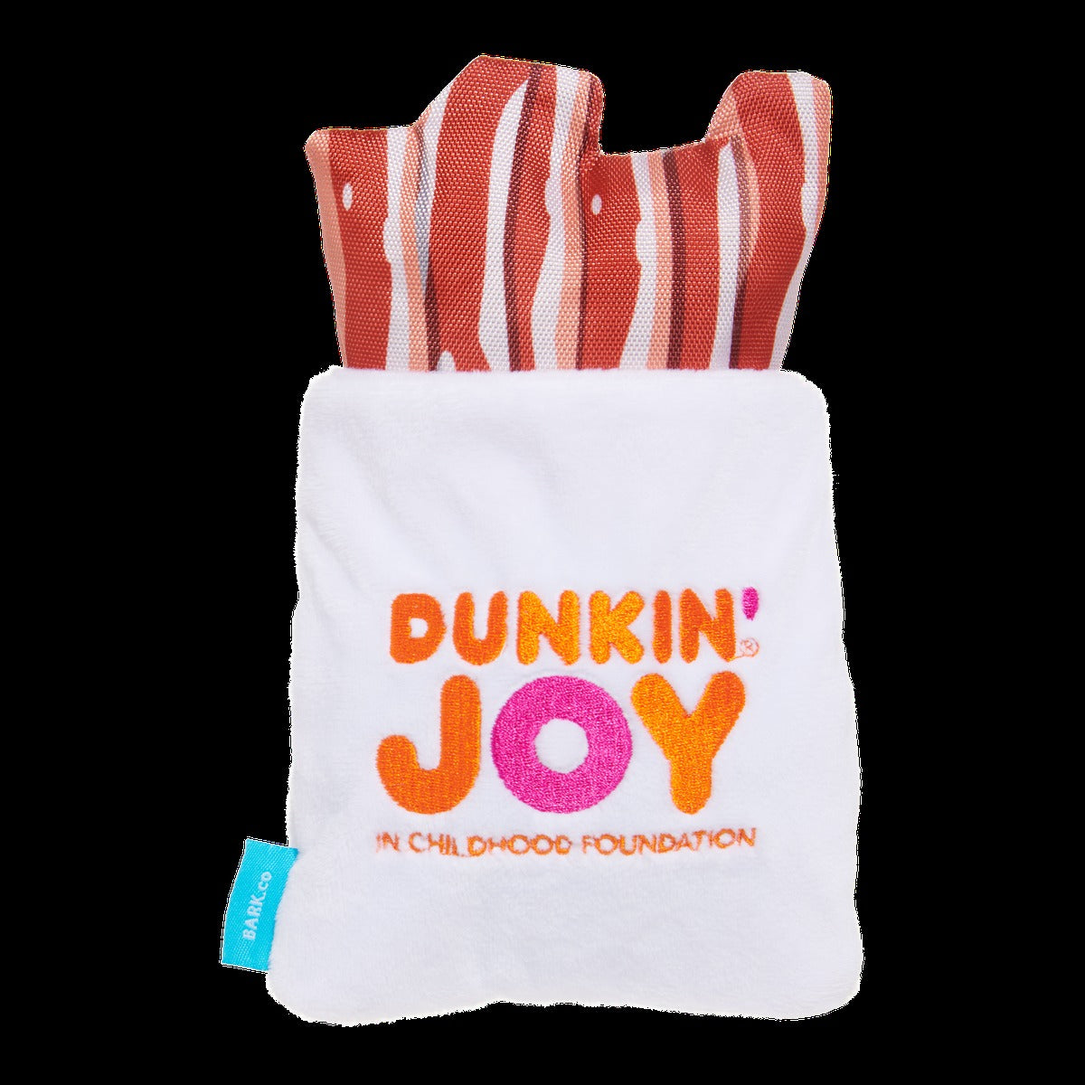 Dunkin'® Snackin' Bacon Plush Multi-Part + Enrichment Dog Toy
